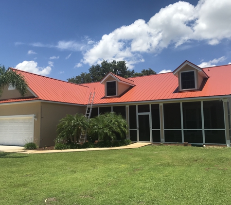 AM Best Roofing Inc - Florida City, FL. Residential Red Metal