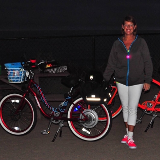 Pedego Carlsbad Electric Bikes - Carlsbad, CA. Riding our Pedego bikes alone the beach at night is so much fun.