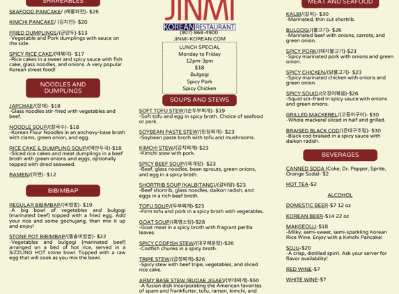 Jinmi Korean Restaurant - Anchorage, AK