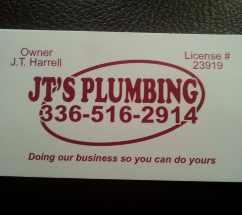 J T's Plumbing - Elon, NC