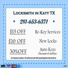 Locksmith in Katy TX