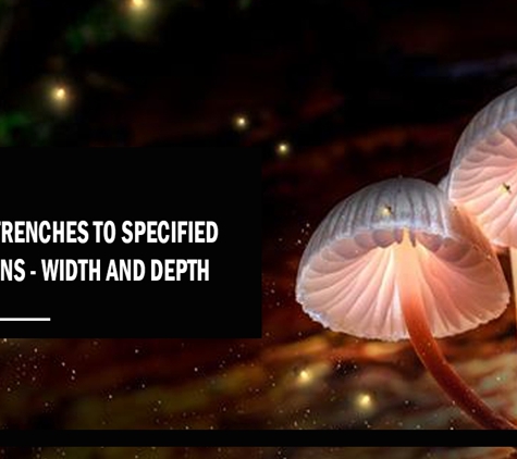 Fairy Wings & Wishes - Niddrie, VIC. Digging Trenches to specified dimensions - width and depth.