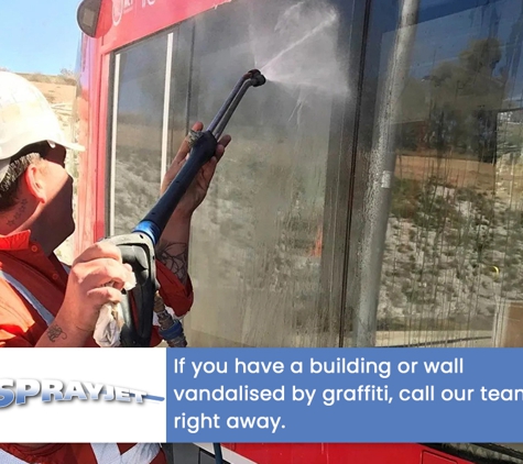 Sprayjet Cleaning Services - Hume, ACT. If you have a building or wall vandalised by graffiti, call our team right away.