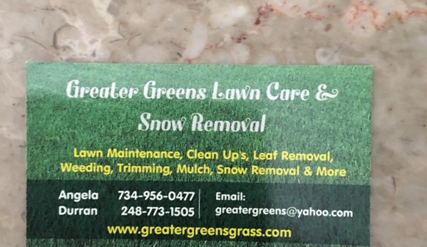 Greater Greens Lawn Care & Snow Removal