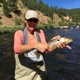 Blue Quill Angler - Evergreen, CO. My wife's first time. She's hooked. Pun intended!