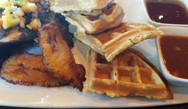 Coconut Grill - Norcross, GA. Jerkish Chicken and waffles