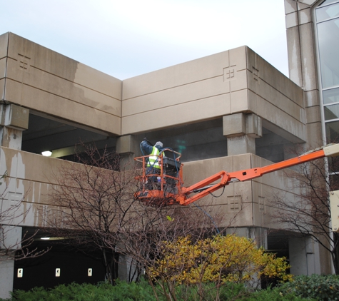 Knauss Property Services - Indianapolis, IN. Parking Garage Concrete Wash. Results speak for themselves.