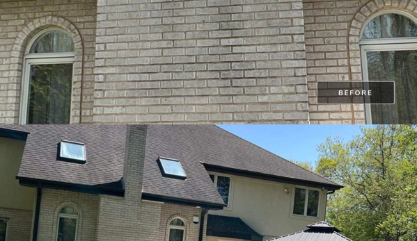 Scrub Bee's Pressure Washing - La Grange, IL. Cleaning chimney, exterior in Burr Ridge, Illinois