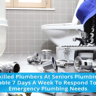 Seniors Plumbing Services. The Skilled Plumbers At Seniors Plumbing Are Available 7 Days A Week To Respond To Your Emergency Plumbing Needs