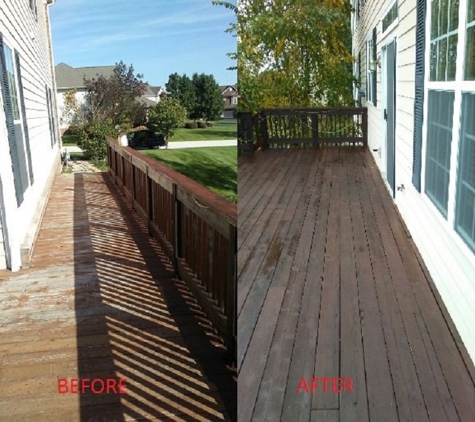 P n R Painting Plus, Inc. - Antioch, IL. Deck