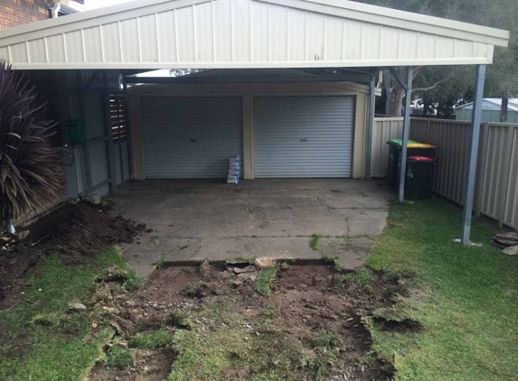 JSC Contracting & Excavation. Slabs - Before