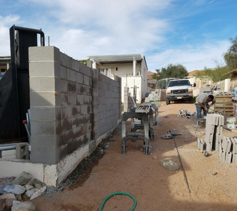 FocalPoint Masonry Inc - Des Plaines, IL. CMU wall in progress