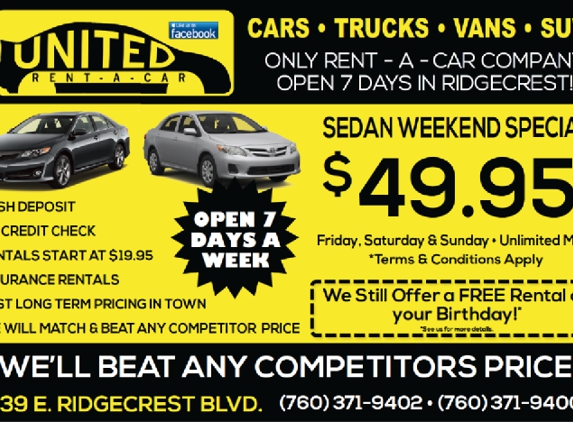 United Rent A Car - Ridgecrest, CA