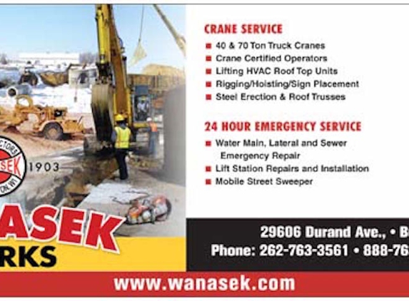 Wanasek Crane Service - Burlington, WI