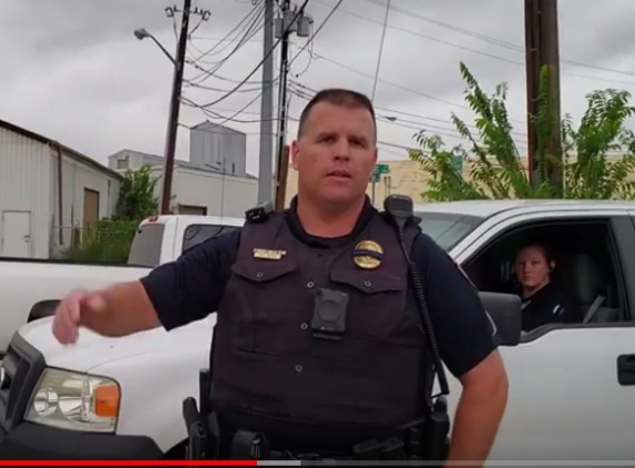 Denton City Police Department - Denton, TX. Briggs (34) harassing a photojournalist.