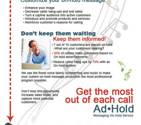 Ad-Hold On Hold Telephone Messages - Flower Mound, TX