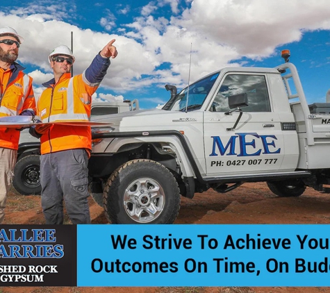 Mallee Quarries Pty Ltd - Yelta, VIC. We Strive To Achieve Your Outcomes On Time, On Budget