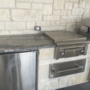 Dallas Marble Stone - Alvarado, TX. Stove top and fridge install