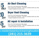 Residential Air Duct Cleaning Houston - Air Duct Cleaning
