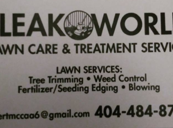 Bleak World Lawn Care and Treatment Services - Atlanta, GA