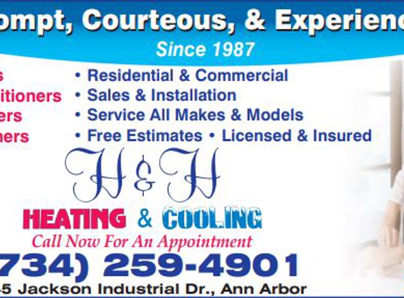 H & H Heating & Cooling, Inc. - Ann Arbor, MI