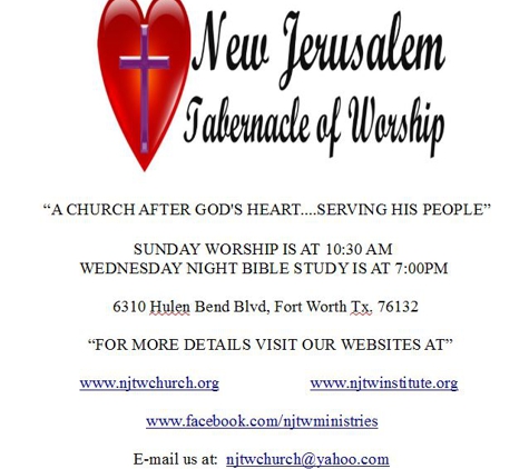 Neew Jerusalem Tabernacle of Worship - Fort Worth, TX