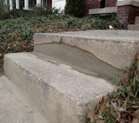 City Brick Restorations - Lancaster, PA. This is a small concrete step repair.  This will last for years, and the owner saved hundreds and hundreds of dollars.