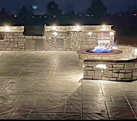 Omni Sprinkler Service and Landscaping - Littleton, CO. Outdoor Kitchen and Lighting