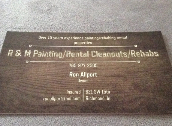 R & M Painting/Rental Cleanups - Richmond, IN