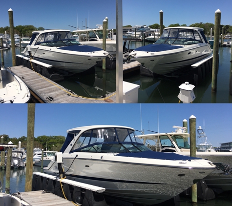 Float Lifts Of The Carolinas LLC - Wilmington, NC. HarborHoist Floating Boat Dock by HydroHoist Marine Group in Wrightsville Beach, NC