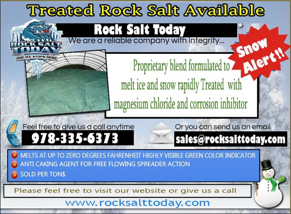 Rock Salt Today - Houston, TX. Ask about our treated salt!