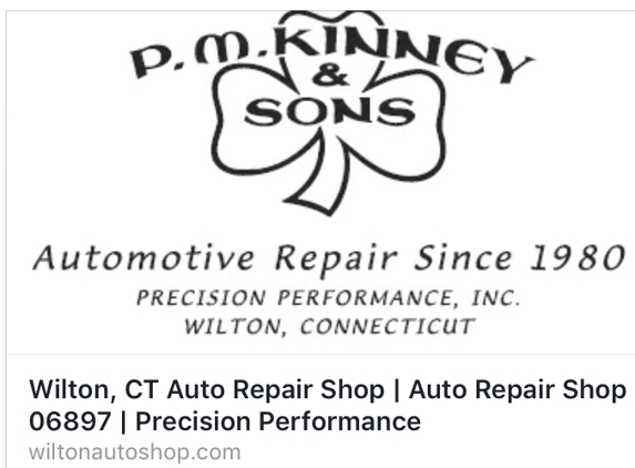 P.M.Kinney & Sons/Precision Performance - Wilton, CT