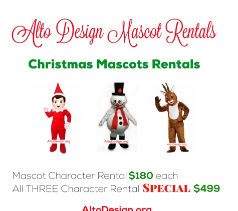 Alto Design Mascot Rentals - Charleston, WV