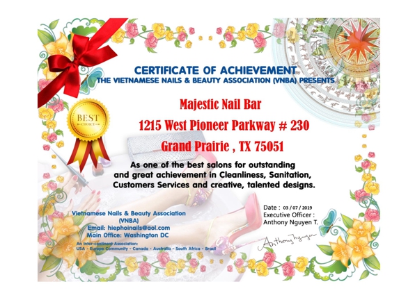 Majestic Nail Bar - Grand Prairie, TX