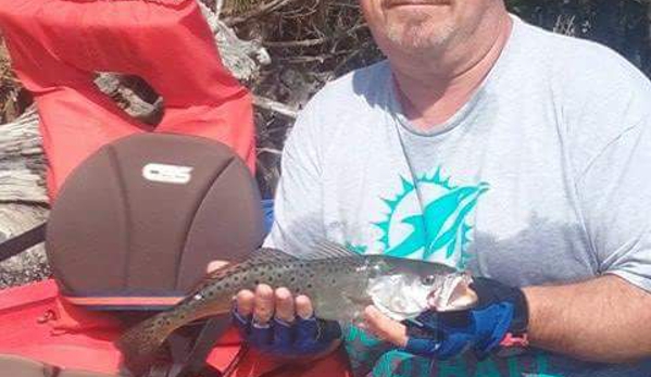 Aqua Time Pro Kayak Fishing Guides - Melbourne, FL. Spotted Sea Trout near Sebastian Inlet