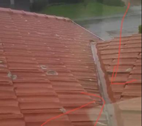 Roof Buddy - Wantirna, VIC. Over re- pointed Valley which has blocked the flow of water. Water now goes into roof rather then gutter