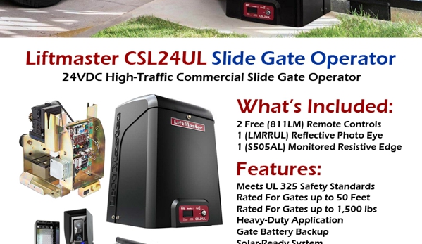 Affordable Openers - Bellflower, CA. Liftmaster CSL24UL slide gate operator