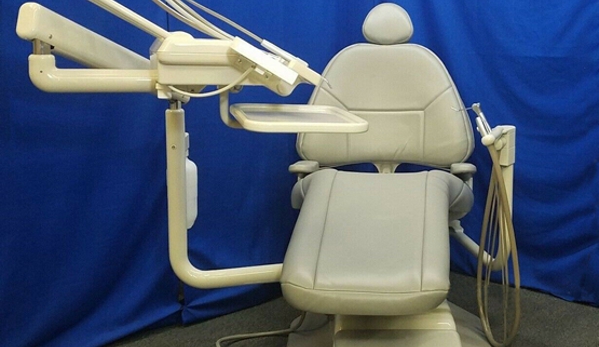 Collins Dental Equipment - Nicholasville, KY. Adec Cascade 1040 Dental Chair Package with Radius Euro Delivery & Assistant Pkg