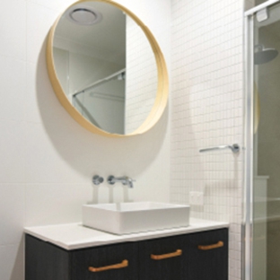 Bradnam's Windows & Doors - Ashmore, QLD. Semi-Frameless Shower Screen With 2 Panels