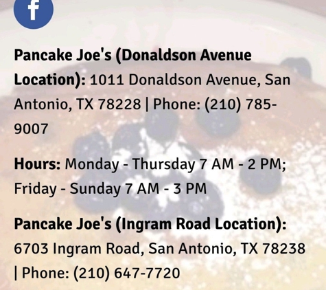 Pancake Joe's - San Antonio, TX