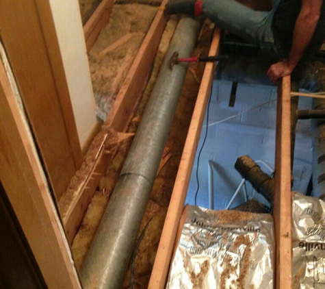 Ed Passamonte Remodeling - Clarksville, PA. Replaced rotted out sub floor from a leaking tub. 