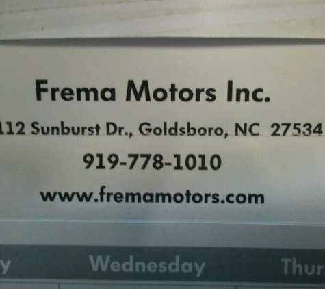 Frema Motors, Inc. - Goldsboro, NC