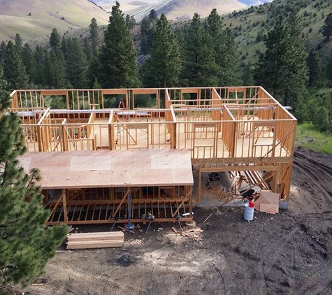 Nye Construction - Milton Freewater, OR. Mt. Vernon vacation home framing