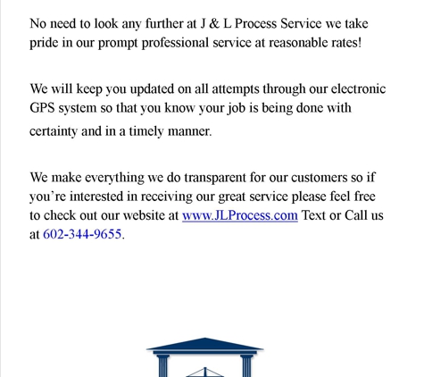 J & L Process Service - Phoenix, AZ