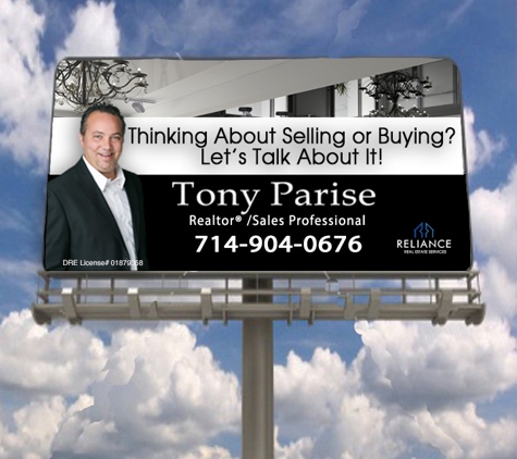 Brea Real Estate Agent Tony Parise - Yorba Linda, CA