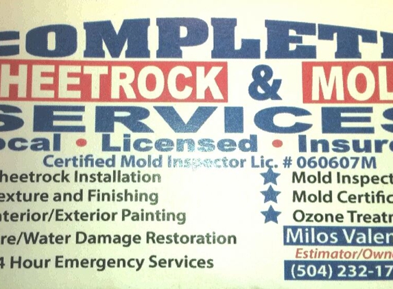 Complete Sheetrock Services - Gretna, LA