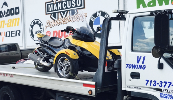 V1 Towing - Houston, TX. Can-Am Spyder 3-Wheel Motorcycles