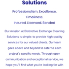 Distinctive Exchange Cleaning Soluti