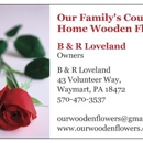 Our Family's Country Home Wooden Flowers - Florists
