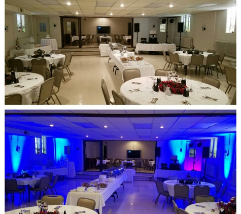 Pro-Sound Entertainment - Anderson, IN. Before and after - uplighting